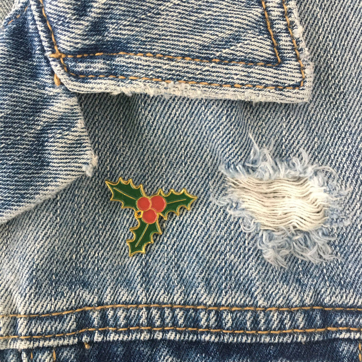 Holly Enamel Pin