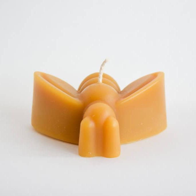 Beeswax Honeybee Candle