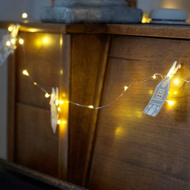 Silver Battery Power String Lights